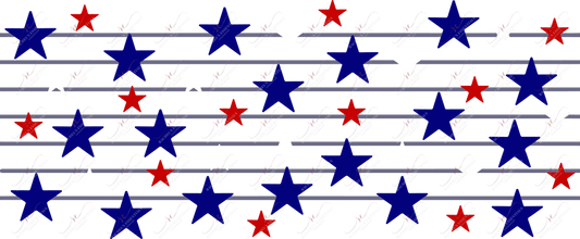 Stars And Stripes - 16Oz Vinyl Libbey Wrap