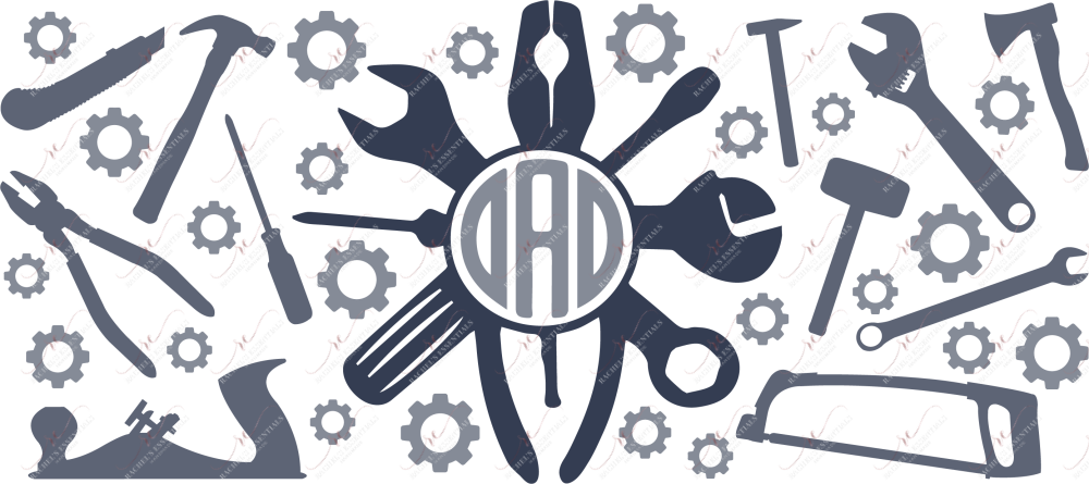 Dad - 16Oz Glass Can Wrap Sublimation