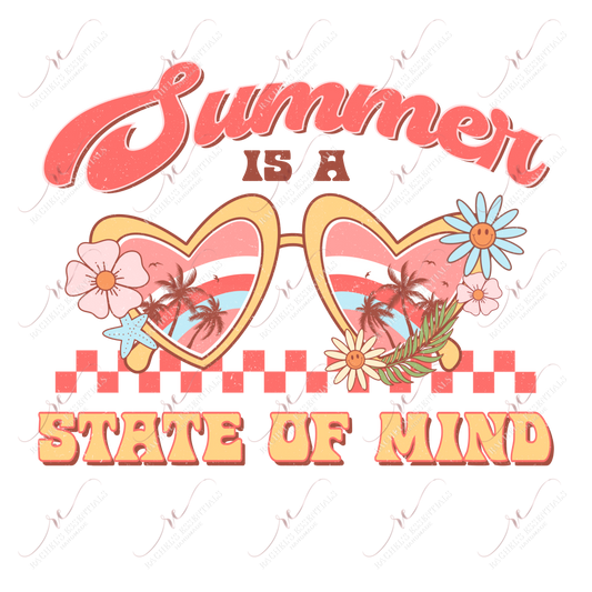 Summer Is A State Of Mind-Ready To Press Sublimation Transfer Print Sublimation
