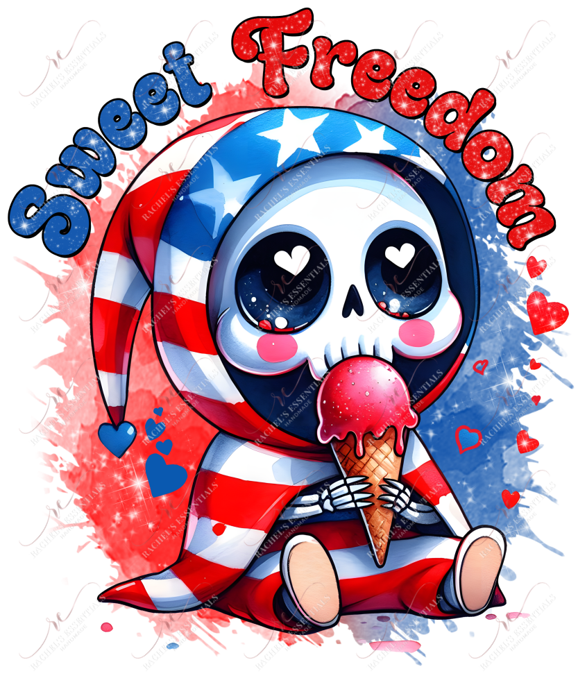 Sweet Freedom - Ready To Press Sublimation Transfer Print Sublimation