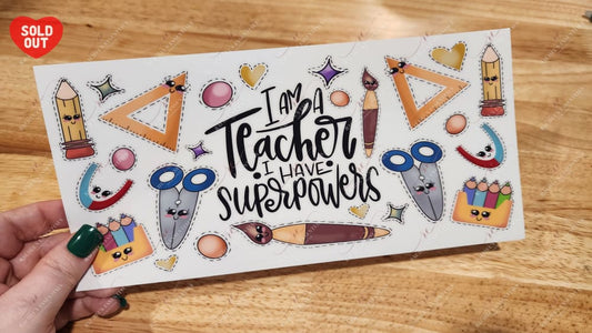 Teacher Uv Dtf Wrap