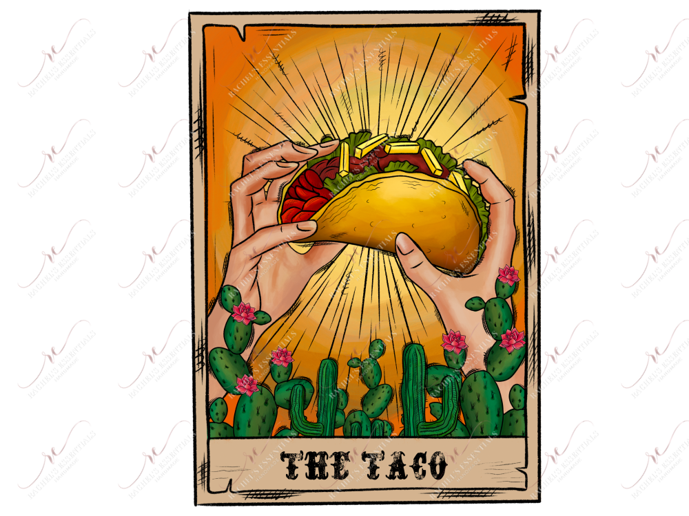 The Taco Tarot - Clear Cast Decal