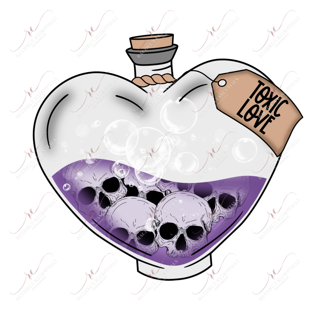 Toxic Love - Clear Cast Decal