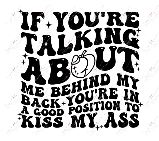 Wavy Kiss My Ass- Ready To Press Sublimation Transfer Print Sublimation