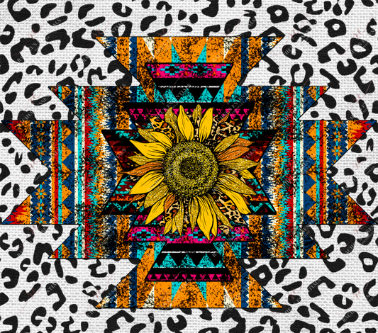 Western Cowprint Sunflower - Vinyl Wrap Vinyl