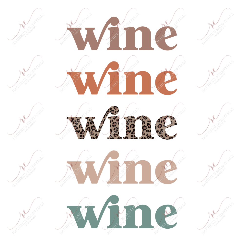 Wine - Clear Cast Decal