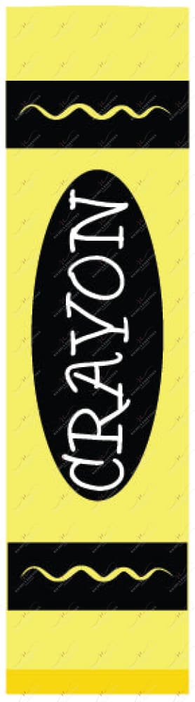 Yellow Crayon - Vinyl Pen Wrap
