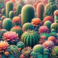 cactus, cacti, neon, pastel, bright, colorful,  - vinyl wrap