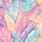 Pastel feathers - vinyl wrap seamless