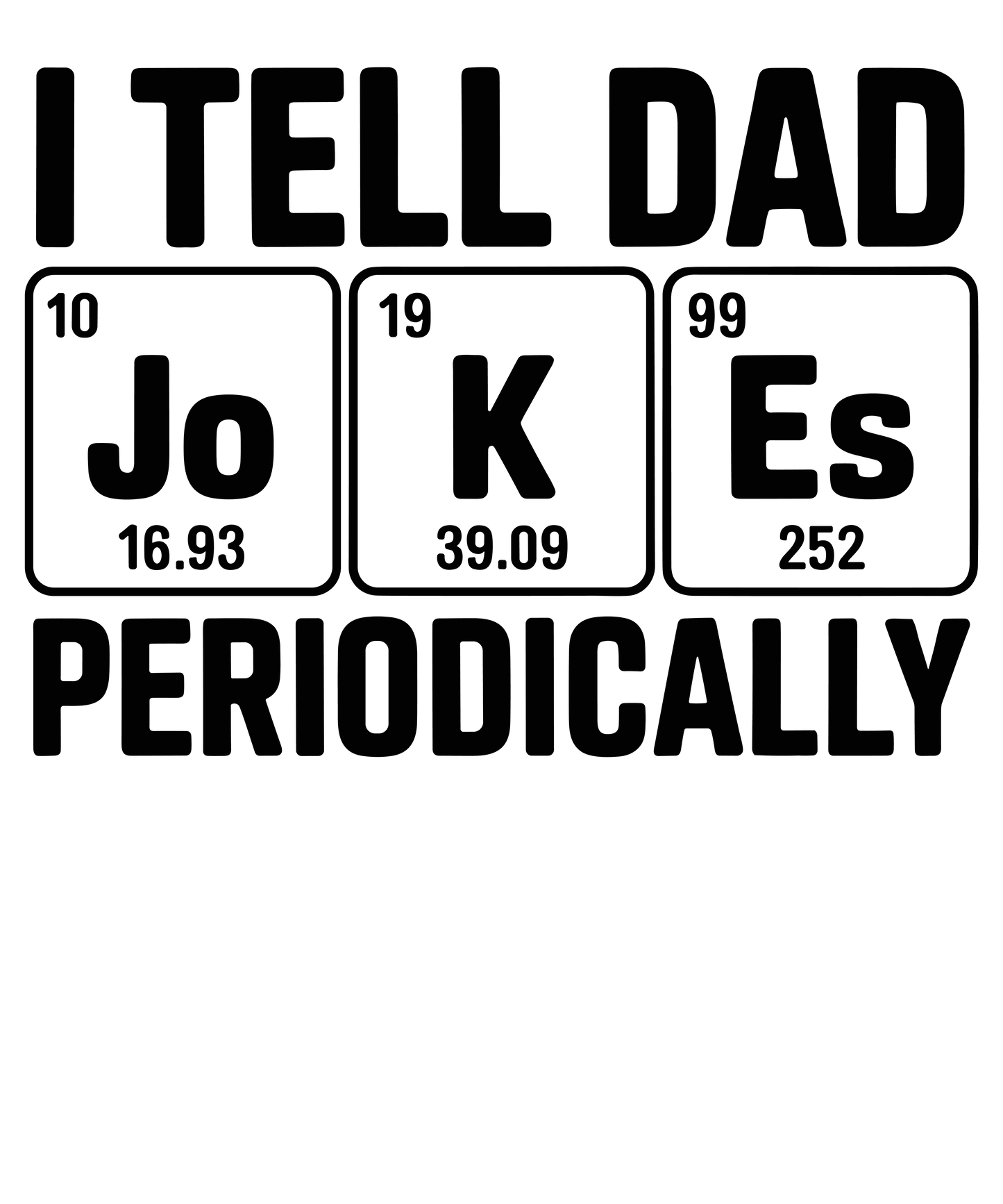 I tell dad jokes - htv transfer