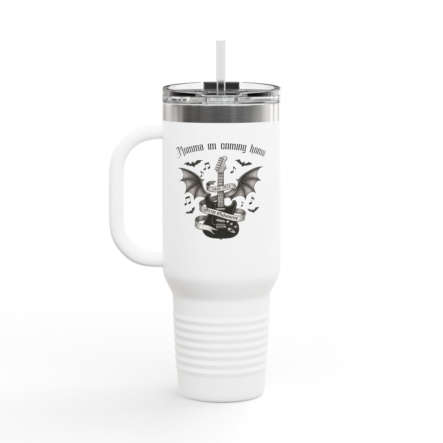 Momma I'm coming home | Gothic Insulated Travel Mug, Perfect for Home, Office, Camping, Halloween, Customizable Design