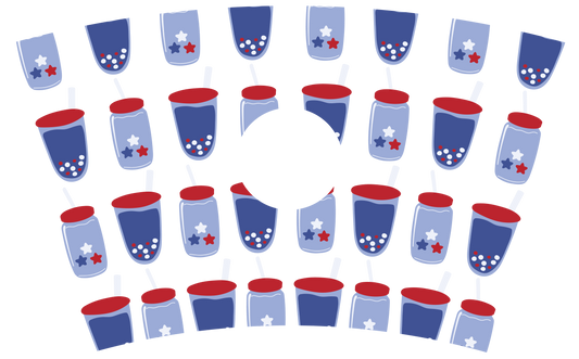 4th of July soda - cold cup wrap