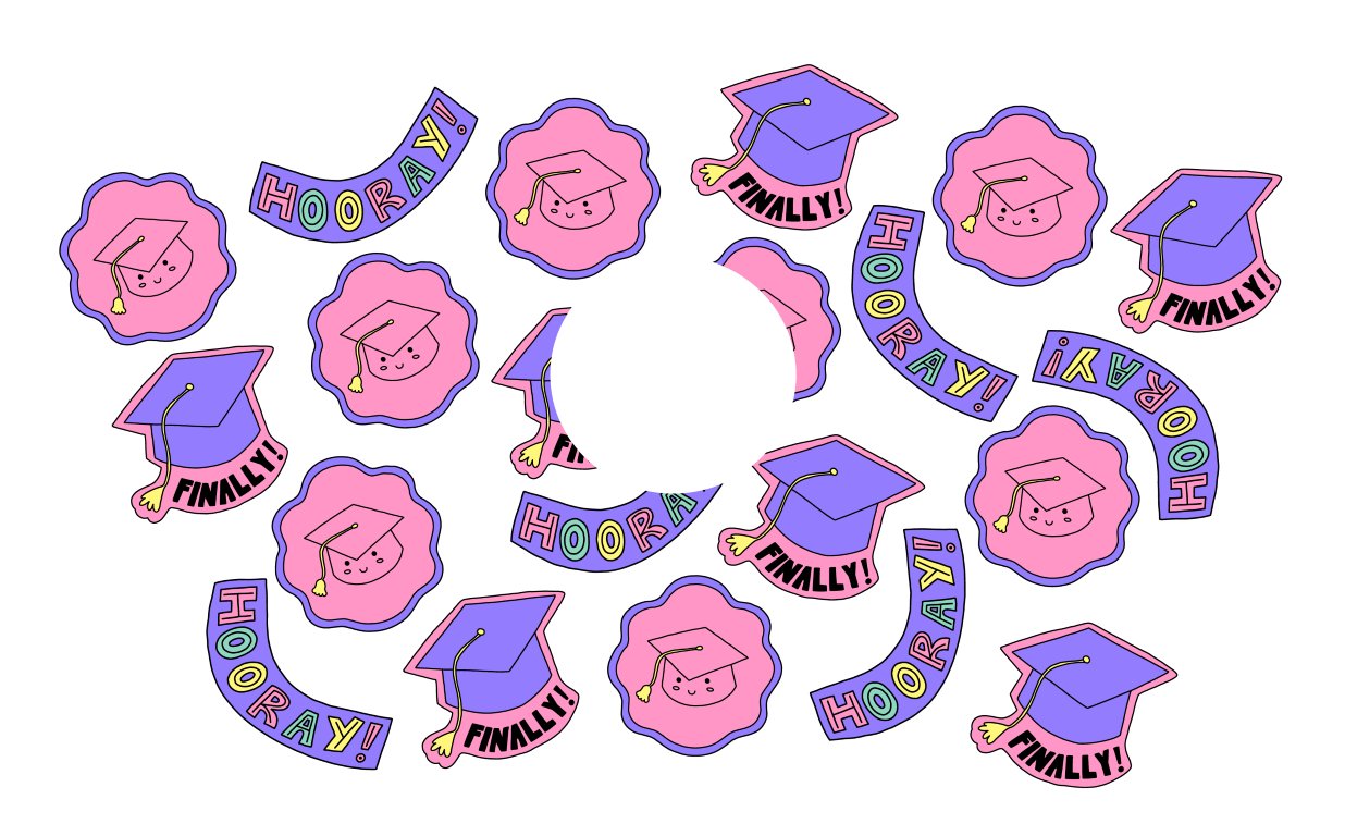 Graduation - cold cup wrap