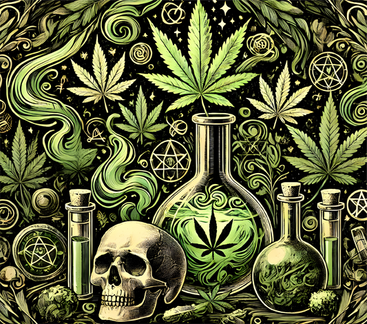 420 skulls - ready to press sublimation transfer print