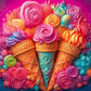 3D Ice Cream Cones- Vinyl Wrap Vinyl