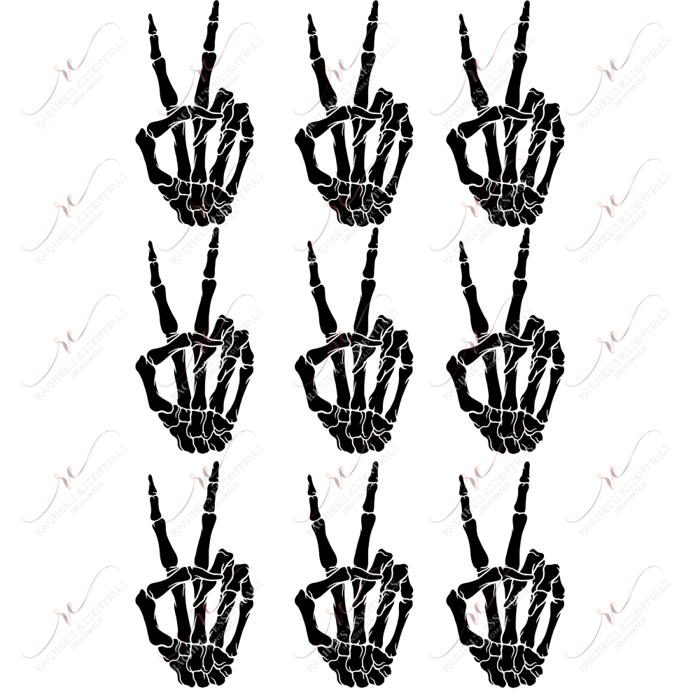 3X3 Hands - Clear Cast Decal