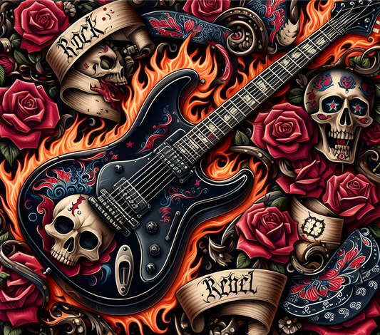Rock rebel - ready to press sublimation transfer print