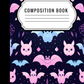 Pink bats -  Composition notebook vinyl