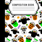 Halloween buckets - Composition notebook vinyl