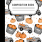 Trucks and pumpkins - Composition notebook vinyl