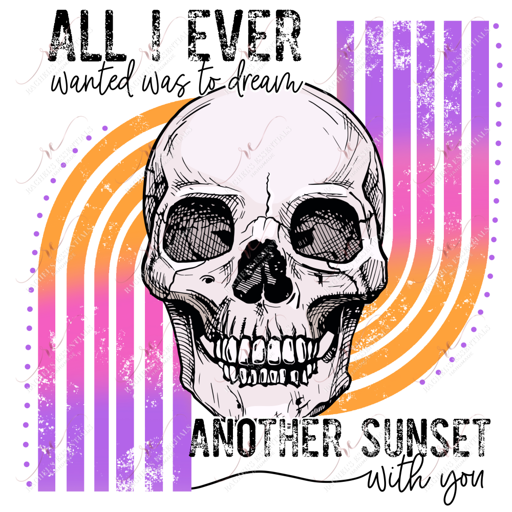 All I Wanted Was To Dream- Clear Cast Decal