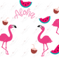 Aloha Flamingos - Cold Cup Wrap