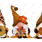 Autumn Gnomes With Pumpkins - Ready To Press Sublimation Transfer Print Sublimation