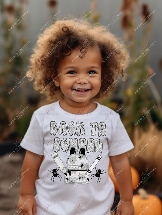 Back To School Spiders - Clear Cast Decal