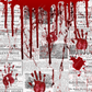 Bloody Hands On Newspaper - Ready To Press Sublimation Transfer Print Sublimation
