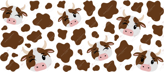 Brown Cow - 16Oz Vinyl Libbey Wrap