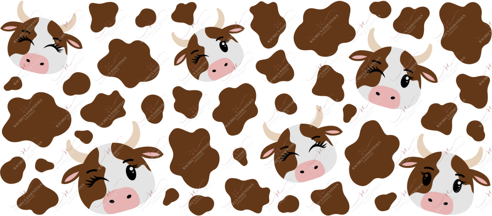 Brown Cow - Ready To Press Sublimation Transfer Print Sublimation