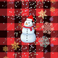 Buffalo Plaid Snowman - Vinyl Pen Wrap