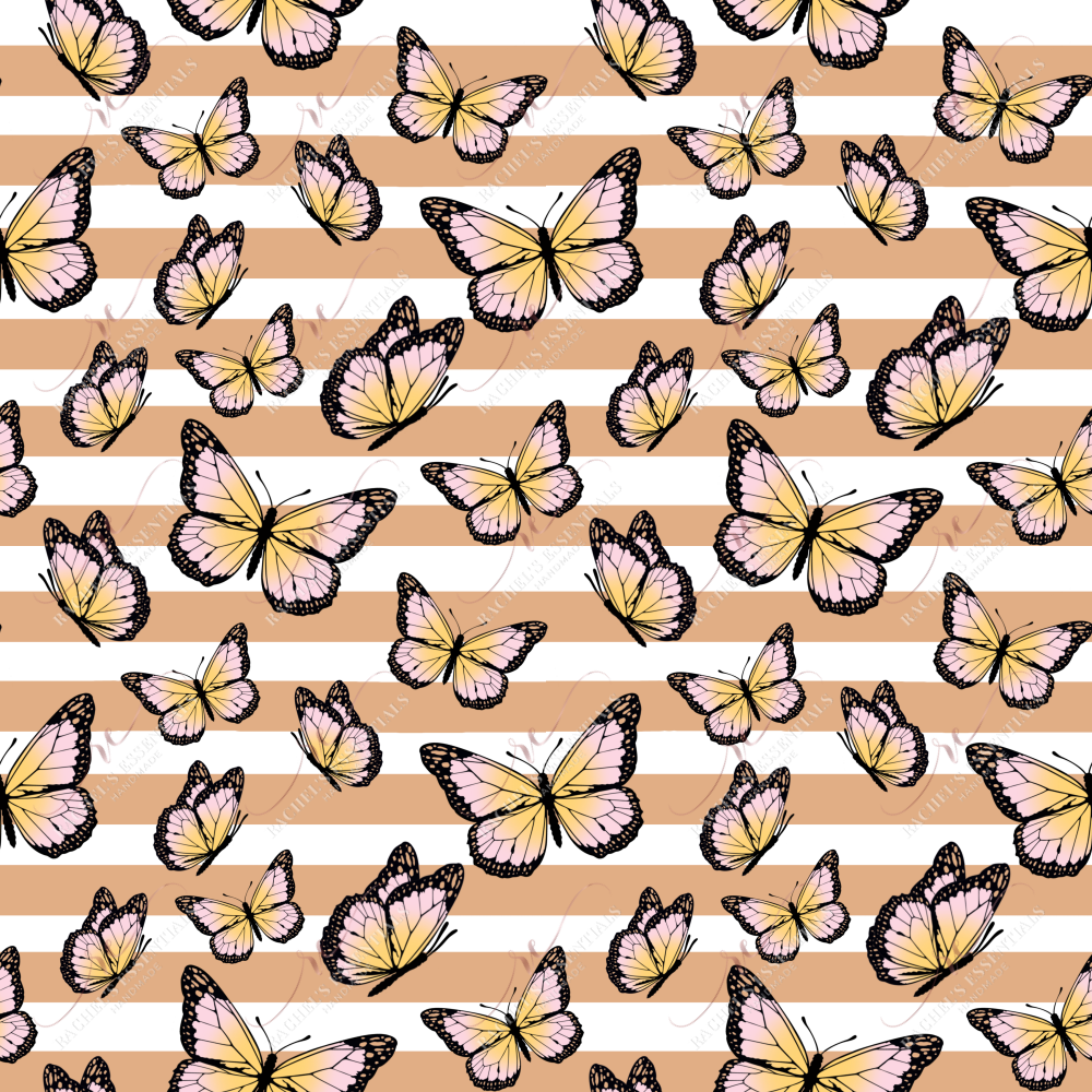 Butterflies And Stripes - Vinyl Wrap Vinyl