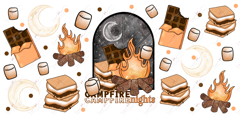 Campfire - 16Oz Vinyl Libbey Wrap