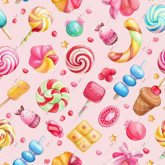Candy 12 - Ready To Press Sublimation Transfer Print Seamless Sublimation