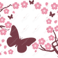 Cherry Blossom And Butterflies - Cold Cup Wrap