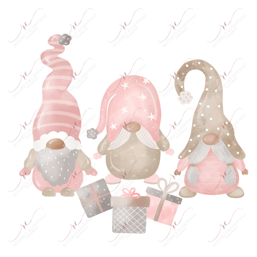 Christmas Gnome - Clear Cast Decal