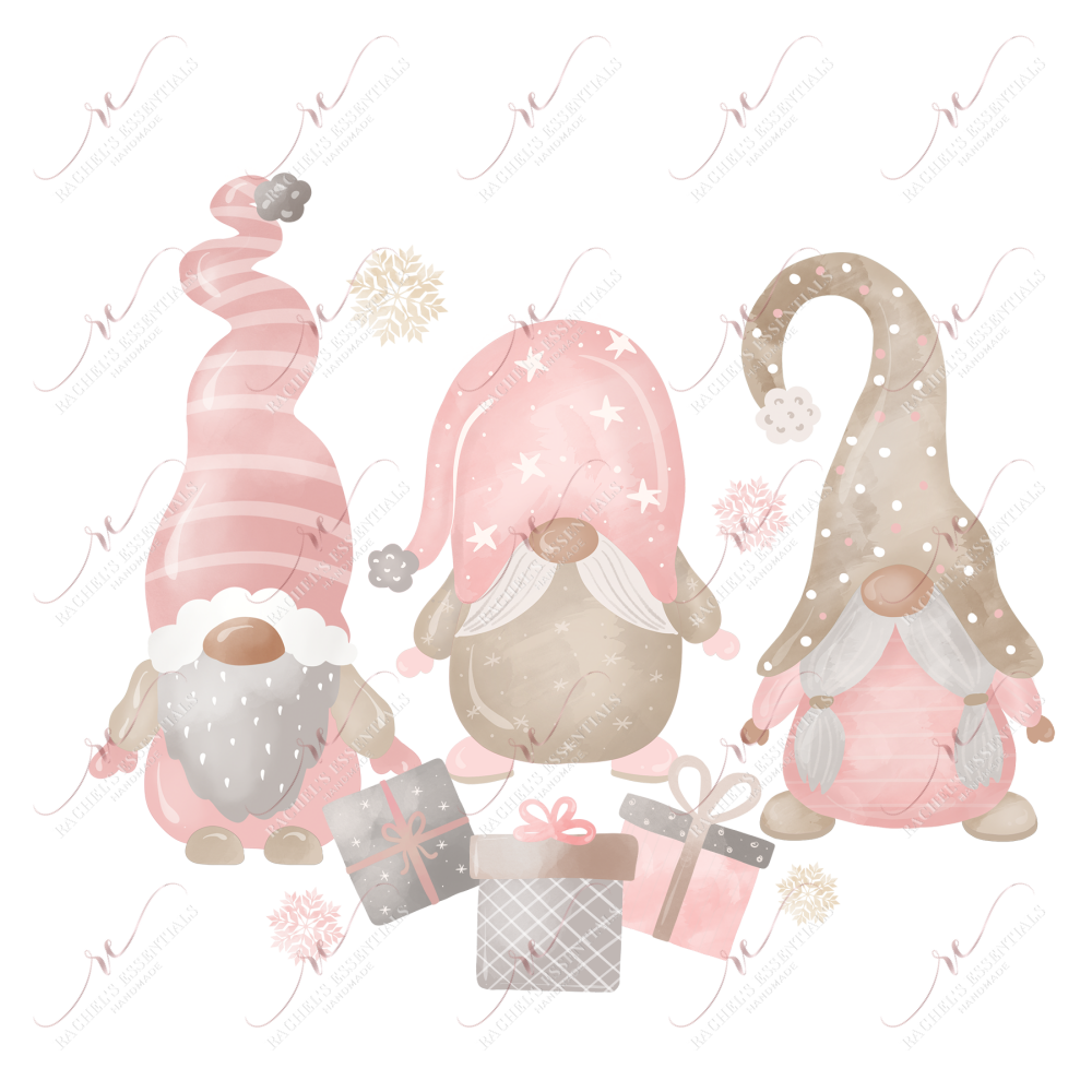 Christmas Gnome - Clear Cast Decal