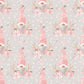 Christmas Gnome Pink Gray - Ready To Press Sublimation Transfer Print Sublimation