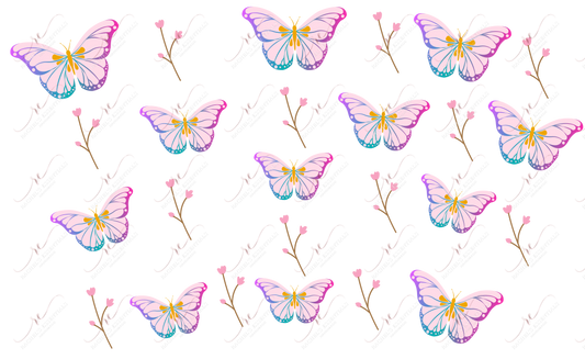 Colorful Butterflies - Cold Cup Wrap