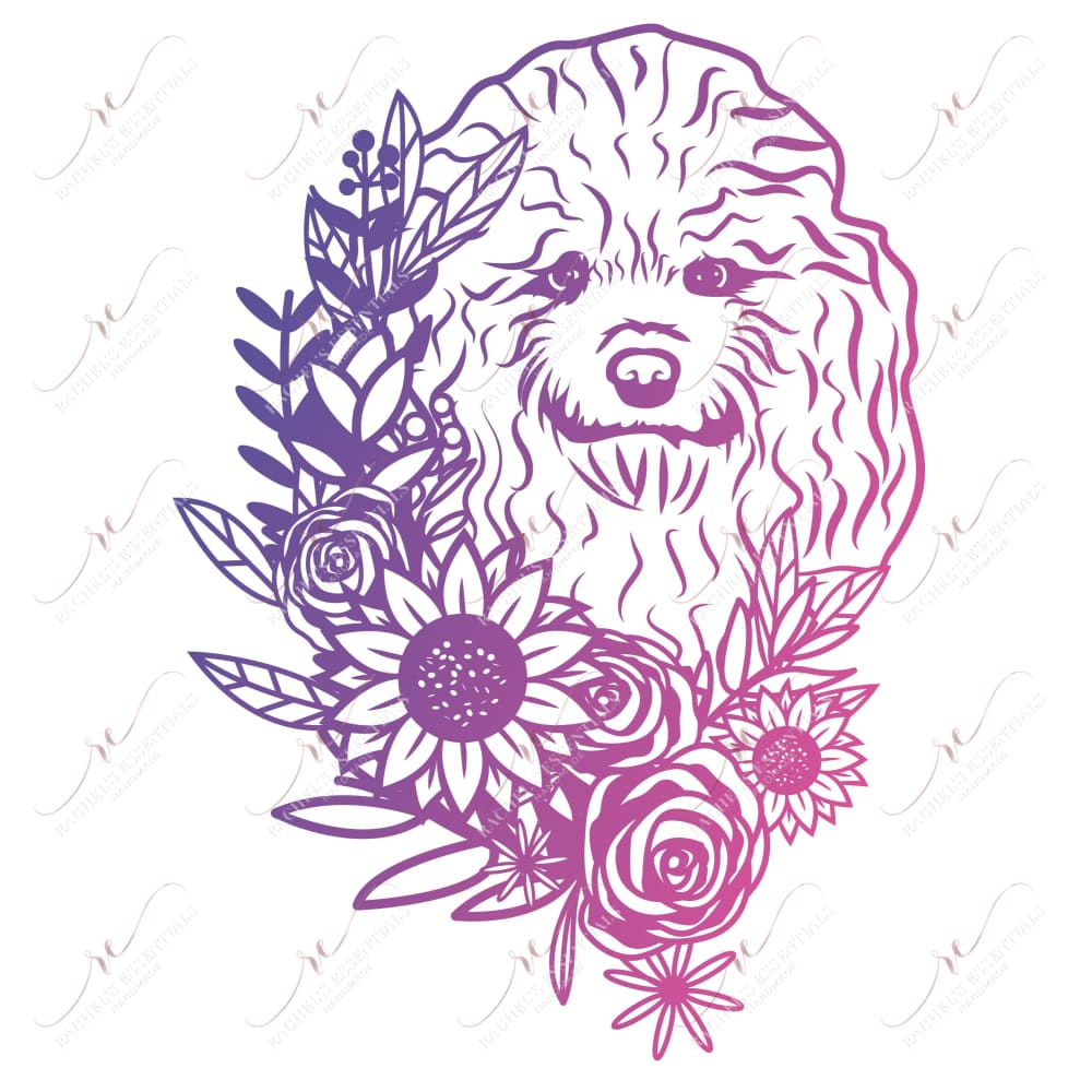 Colorful Dog - Ready To Press Sublimation Transfer Print Sublimation
