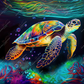 Colorful Turtle - Vinyl Wrap Vinyl