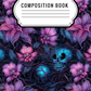 Floral skulls - Composition notebook vinyl