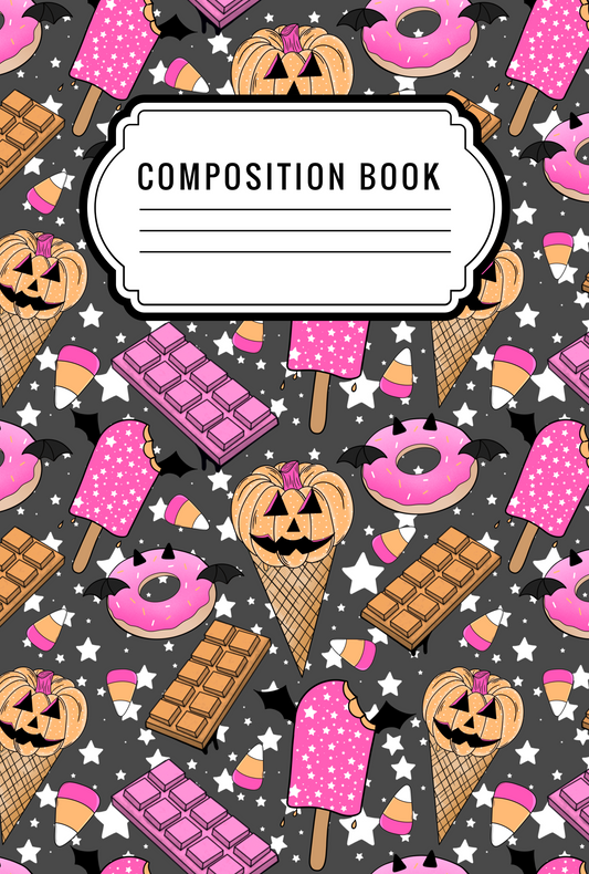 Halloween candy - Composition notebook vinyl
