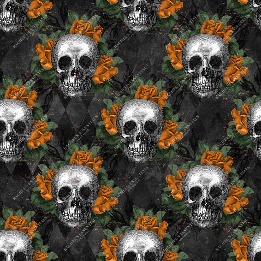 Copy Of Floral Skull Orange - Vinyl Wrap