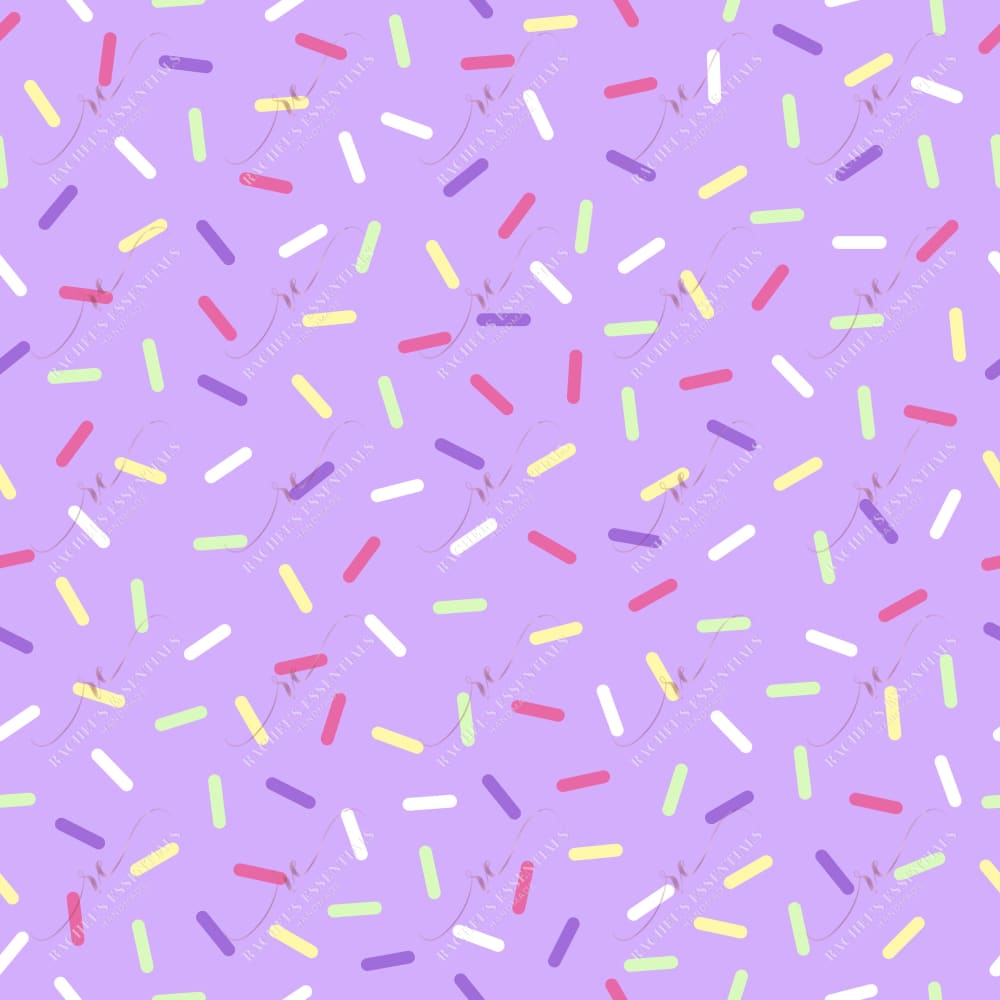Dark Purple Mixed Sprinkles - Ready To Press Sublimation Transfer Print Sublimation