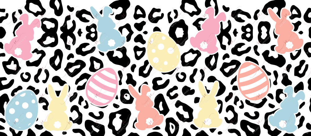 Easter Leopard - 16Oz Vinyl Libbey Wrap