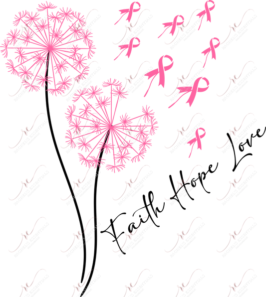 Faith Hope Love - Ready To Press Sublimation Transfer Print Sublimation