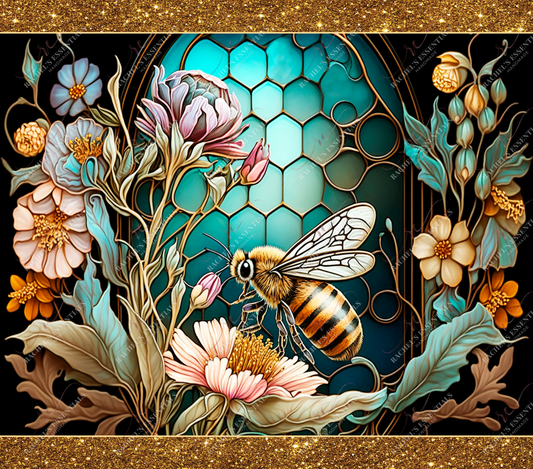 Fancy Bee- Ready To Press Sublimation Transfer Print Sublimation