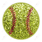 Faux Sequin Softball - Htv Transfer 10/23